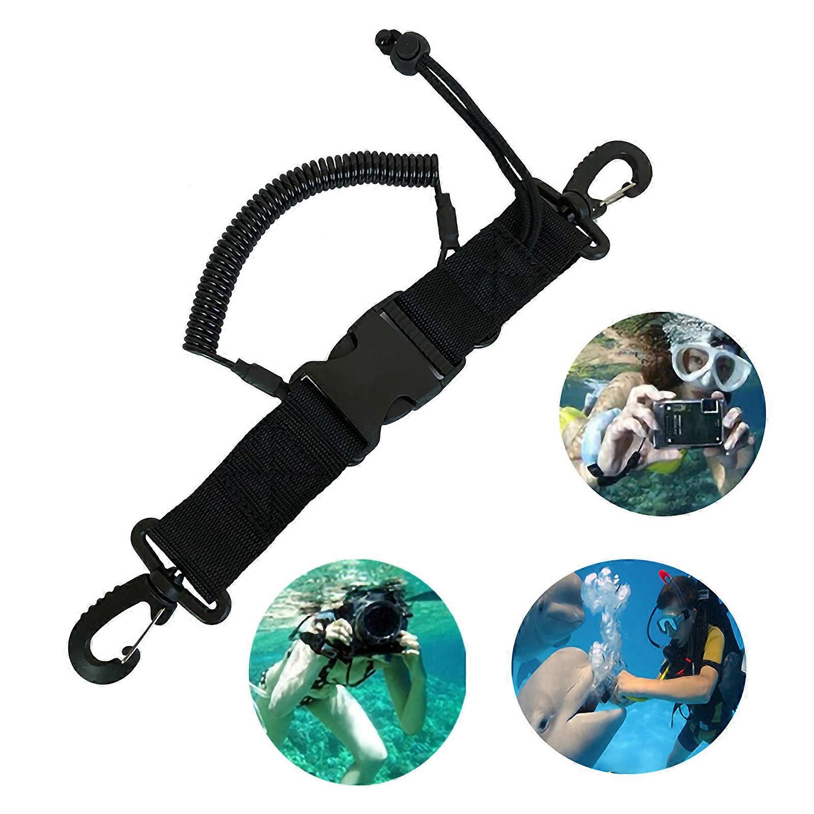 Underwater Camera Anti-loss Retractable Elastic Rope with Box and Hook