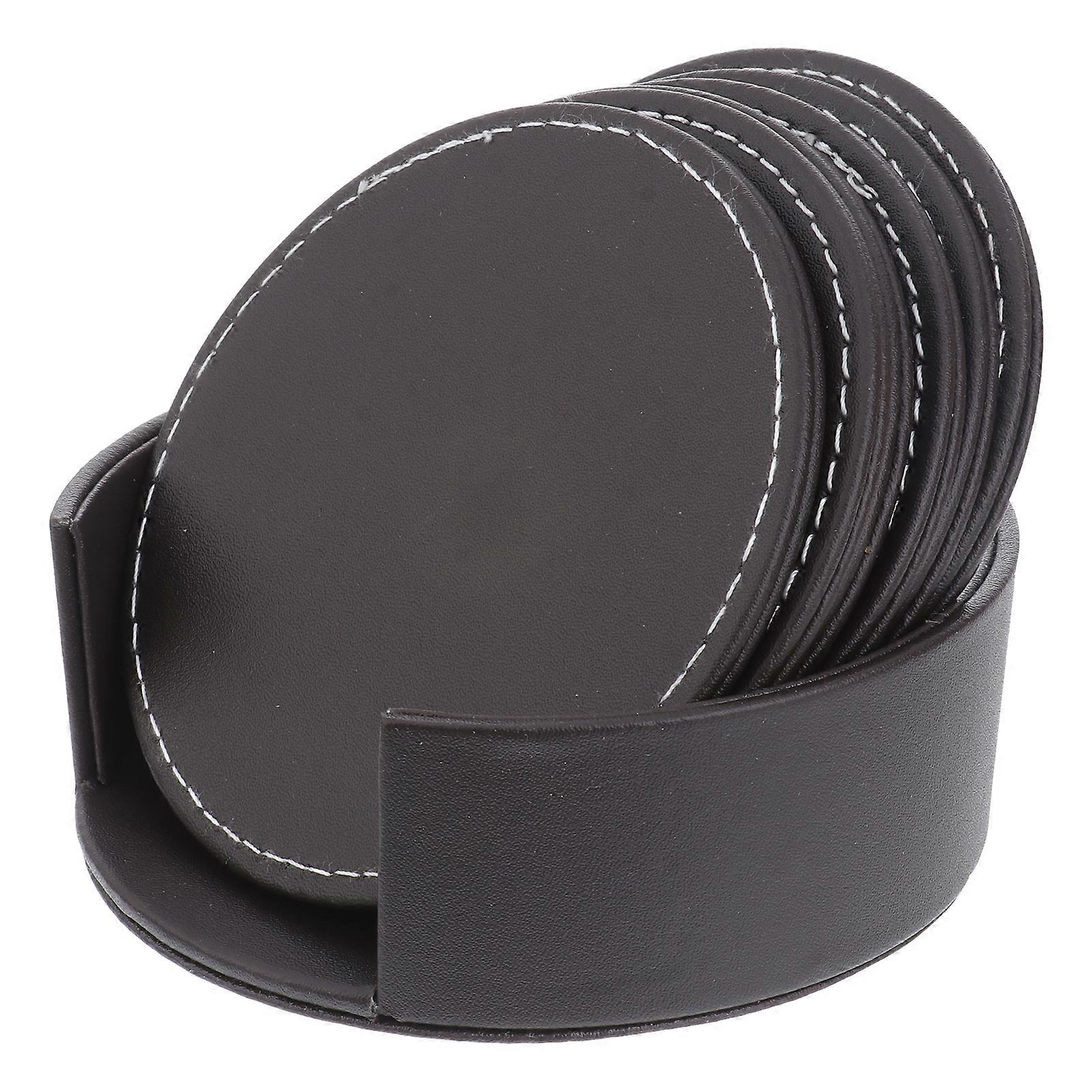 1 Set Anti-scalding Pad Heat Insulation Pad Thickened Round Coasters for Home