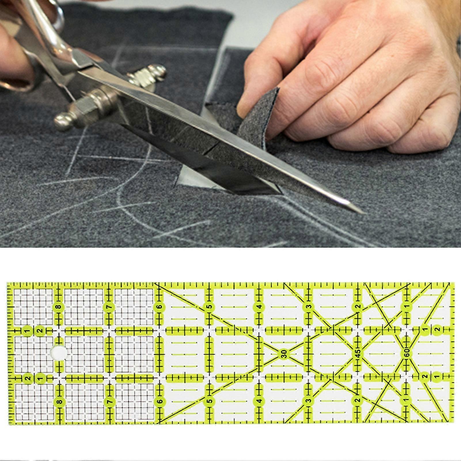 High Accuracy Patchwork Ruler Rectangle Acrylic Craft Making Quilting Line Drawing Ruler Sewing Tool mengxi