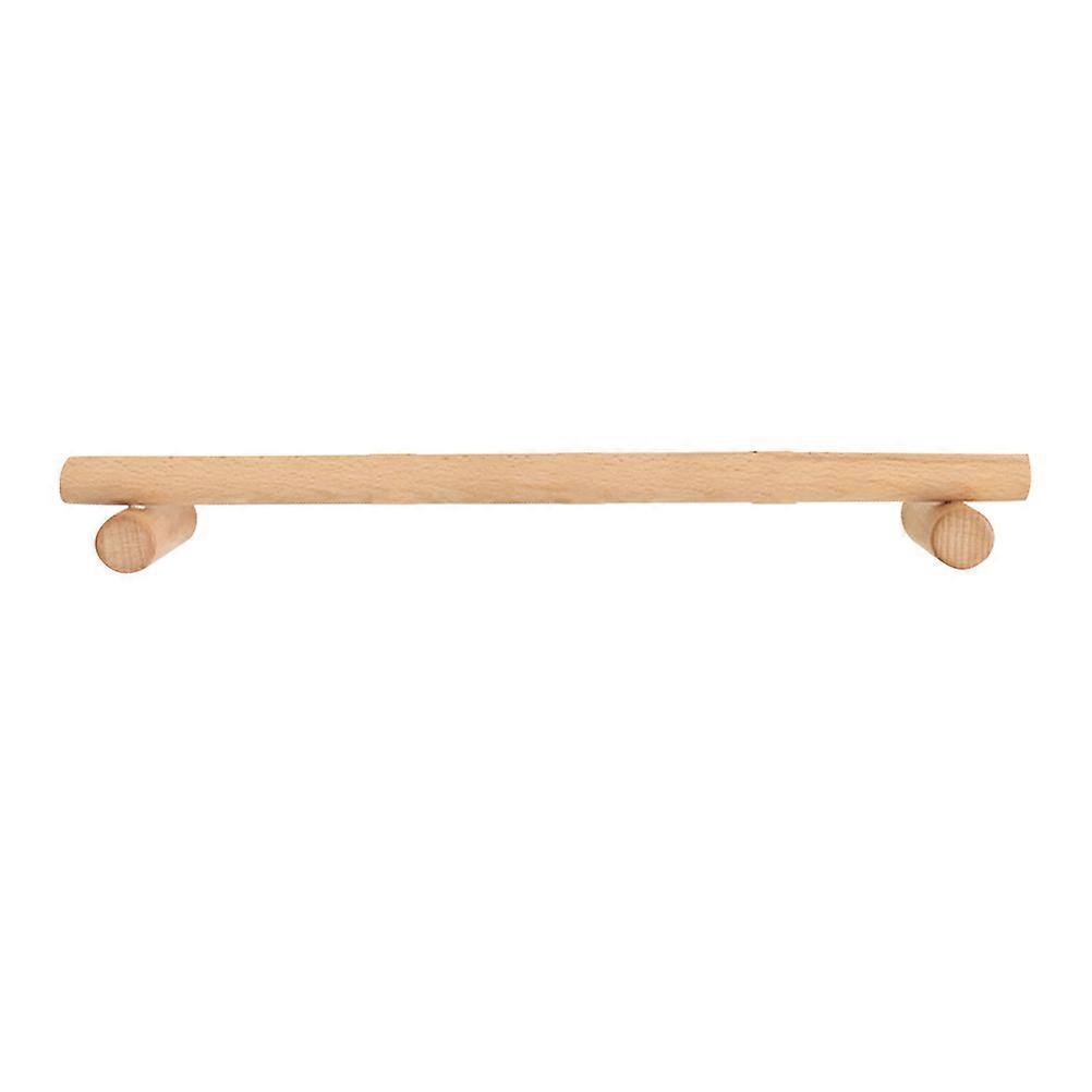1pc Simple Towel Rack Wooden Single Towel Bar No Punch Storage Rack Towel Hanger for Bathromm Kitchen Home (30CM)