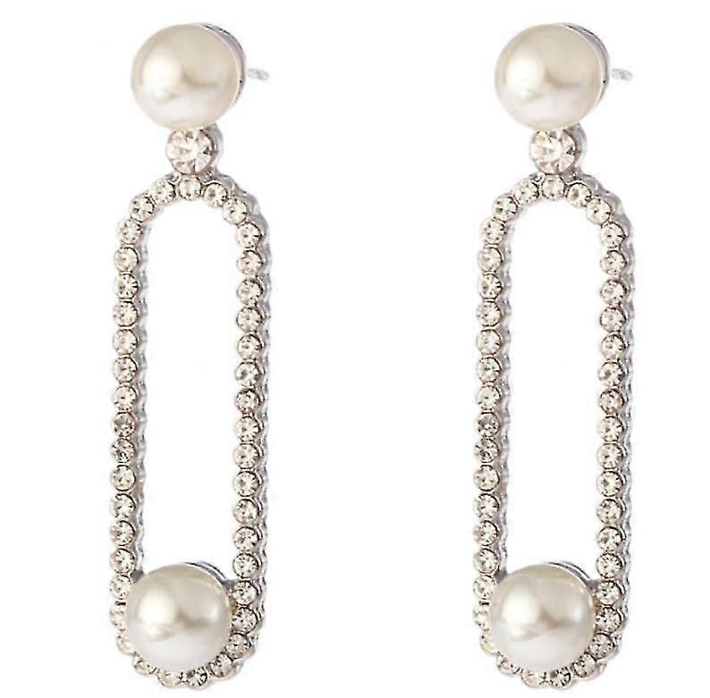 Pendientes de personalidad deja hermosos pendientes de diamantes de malla irregular