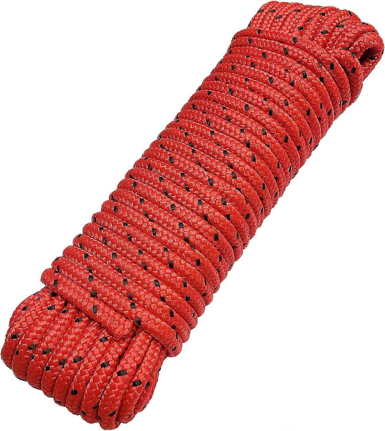 Polypropylene Rope Mooring Strap, Polypropylene Rope Multifunctional Rope, Breaking Load (1Pcs Red)