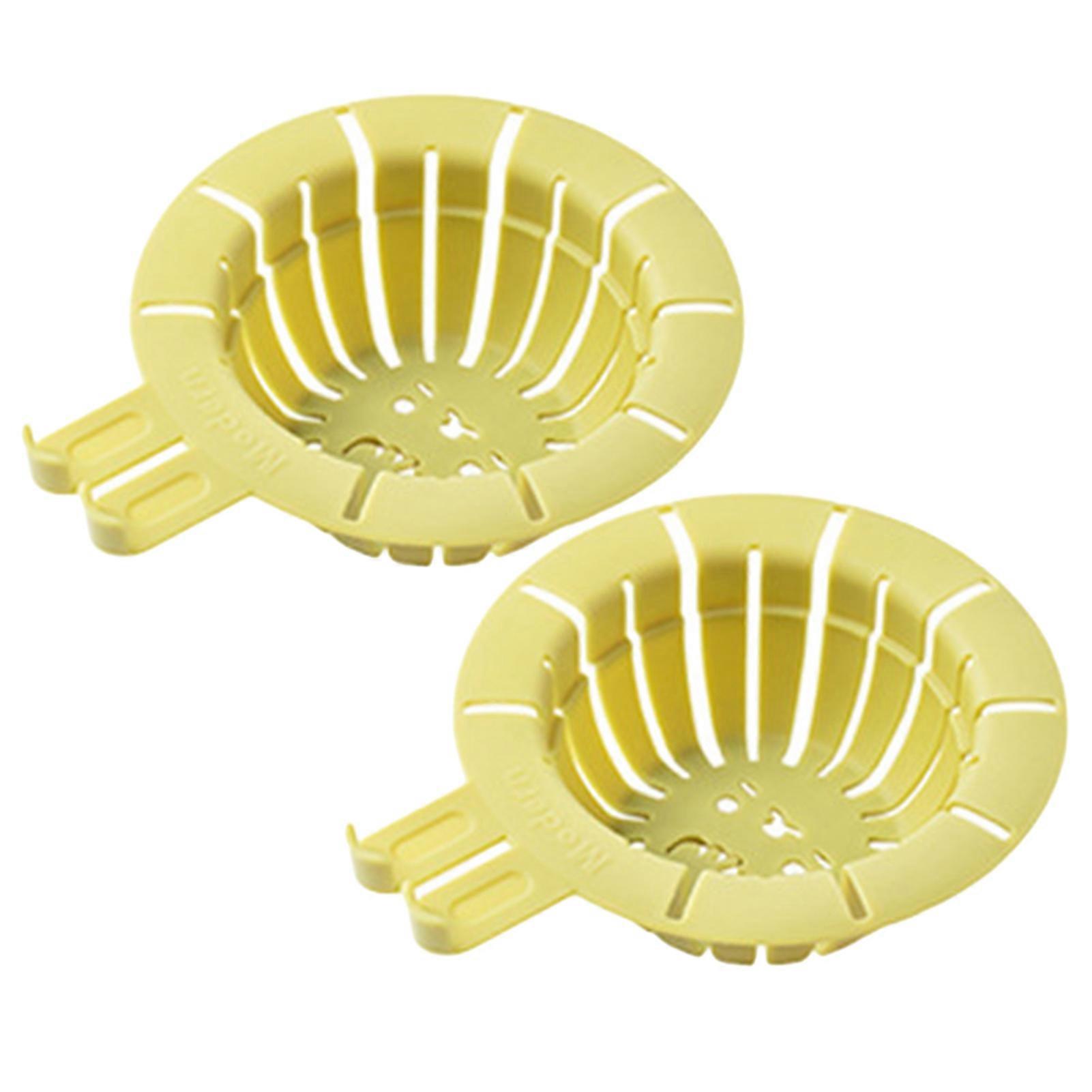 2Pcs Kitchen Sink Drain Baskets Anti-Clogging Easy to Clean Efficient Water Draining Reusable Sink Drainer Jikaixiang