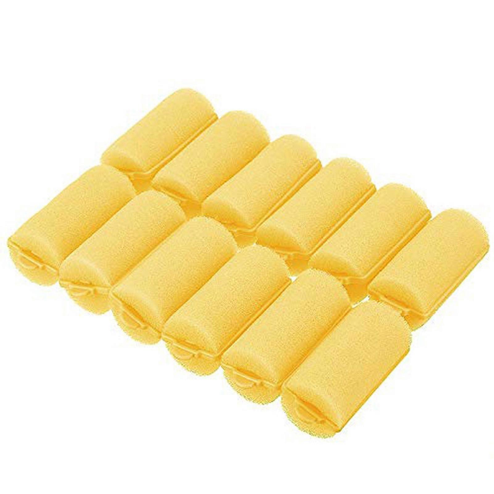 12Pcs/Bag Magic Sponge Foam Cushion Hair Styling Rollers Curlers Twist Tool QinHai