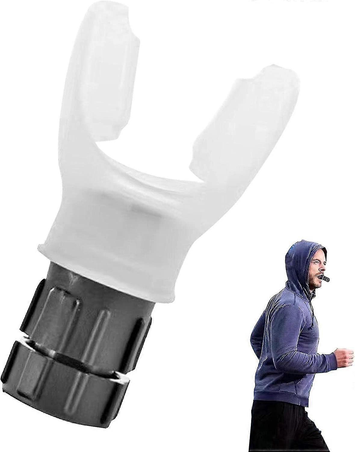 Breathing Exercise Device For Lungs, Lung Capacity Exerciser, Portable Breath Fitness Exerciser Device For Men Women-White