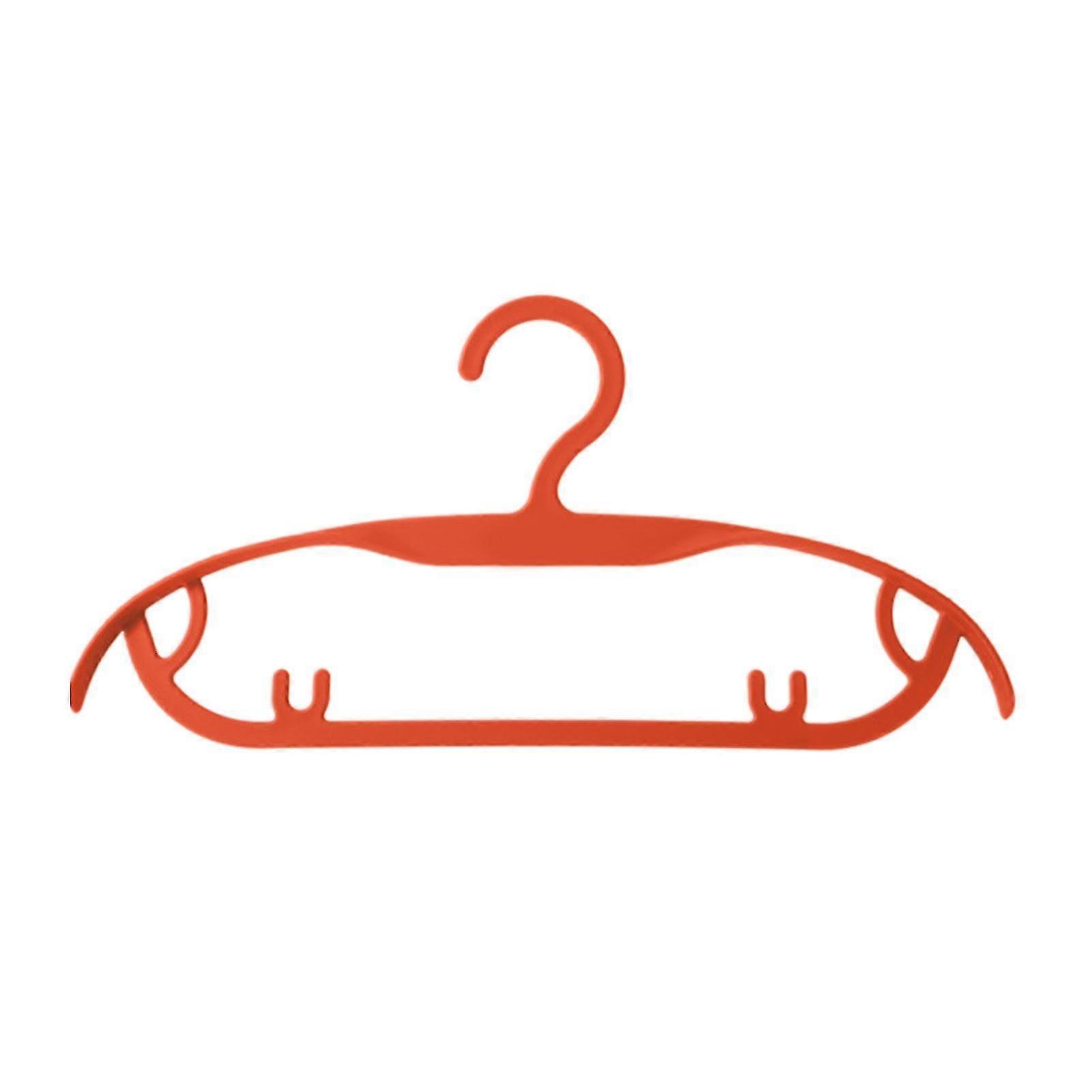 Seamless Plastic Coat Hanger Precisely Cut Notches Stackable Clothes Hanger For Children Baby