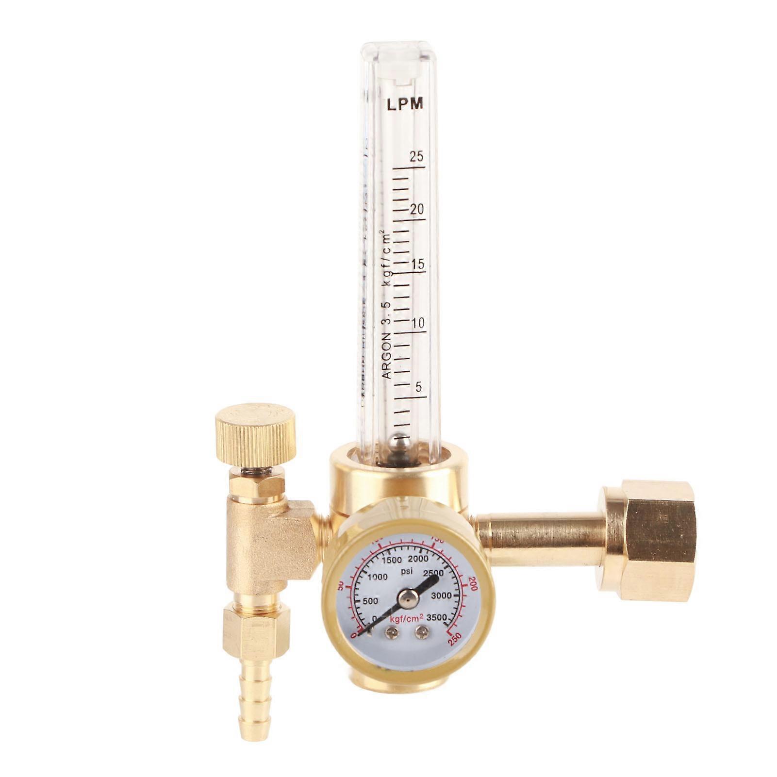 Argon Regulator Manual Adjustment Welding Gas Flowmeter Pressure Reducer with Gauge