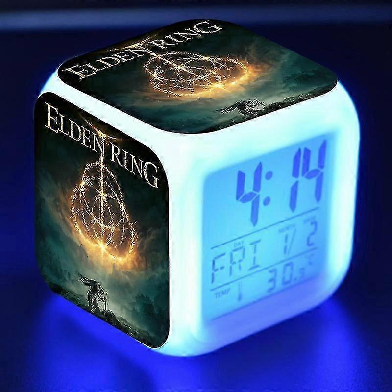 Qian Ancient Ring, Elder Ring, Eldon Ring Led Luminous Alarm Clock-style 1