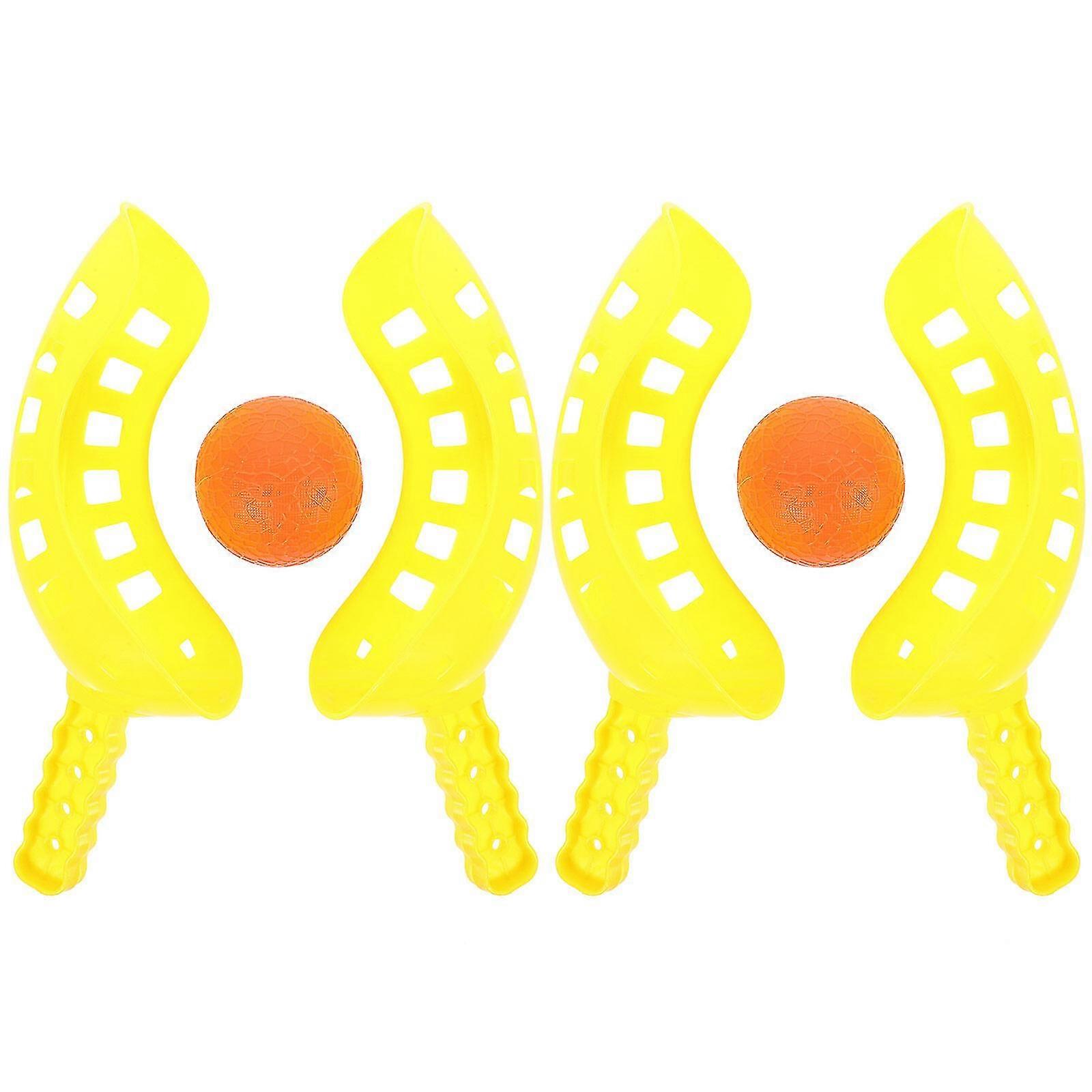 2 Sets Of Two-player Toss Game Toy Children Outdoor Catching Balls Plaything