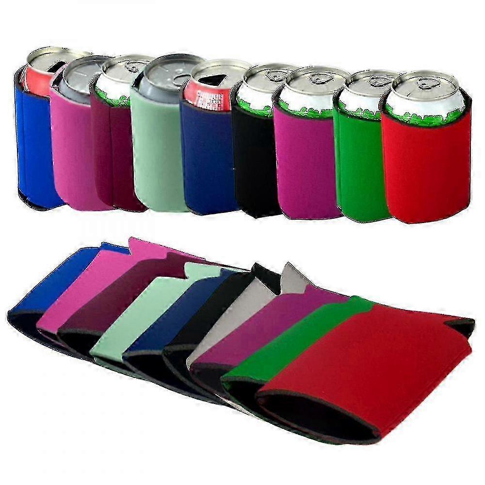 10pcs Néoprène Bière Can Refroidisseur De Boisson Bouteille Porte-Manche Manchon Isolant Manchon CNO