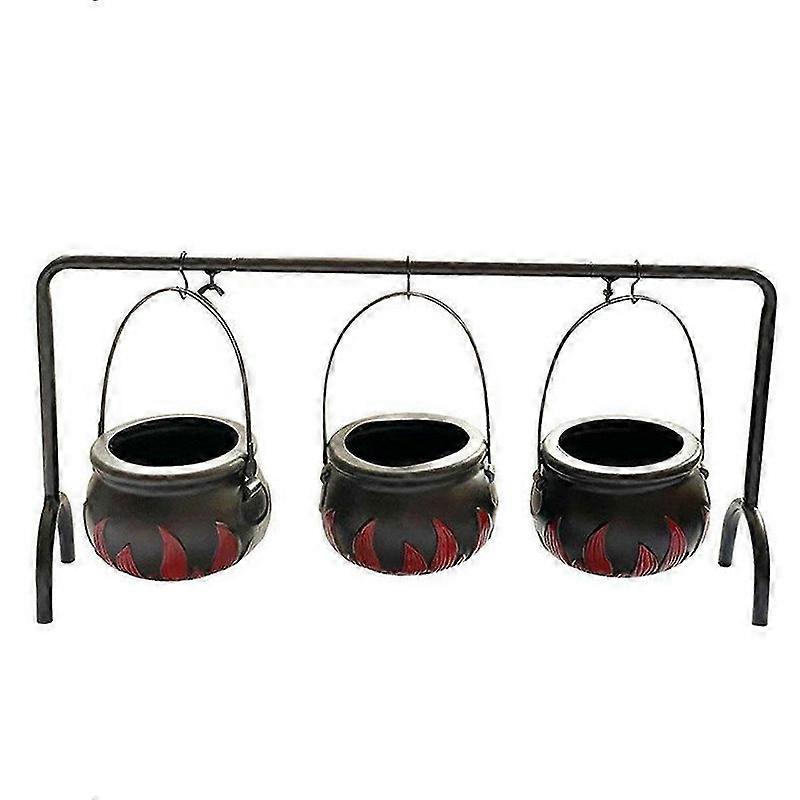 ハロウィーンの魔女の大釜サービングボウ不気味なキャンディーバケツ大釜ハロウィーンホーム屋内パーティーデコレーション用