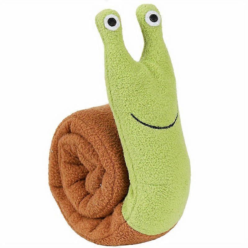 Plush Dog Toy Interactive Snail Dog Toy - Plush Puzzle Treat Dispenser and Slow Feeder for Sniffing and Playing Pet Toys
