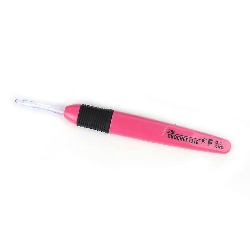 1PCS LED Light Crochet Hooks Set Light Up Knitting Needles Weave Sewing Tool for