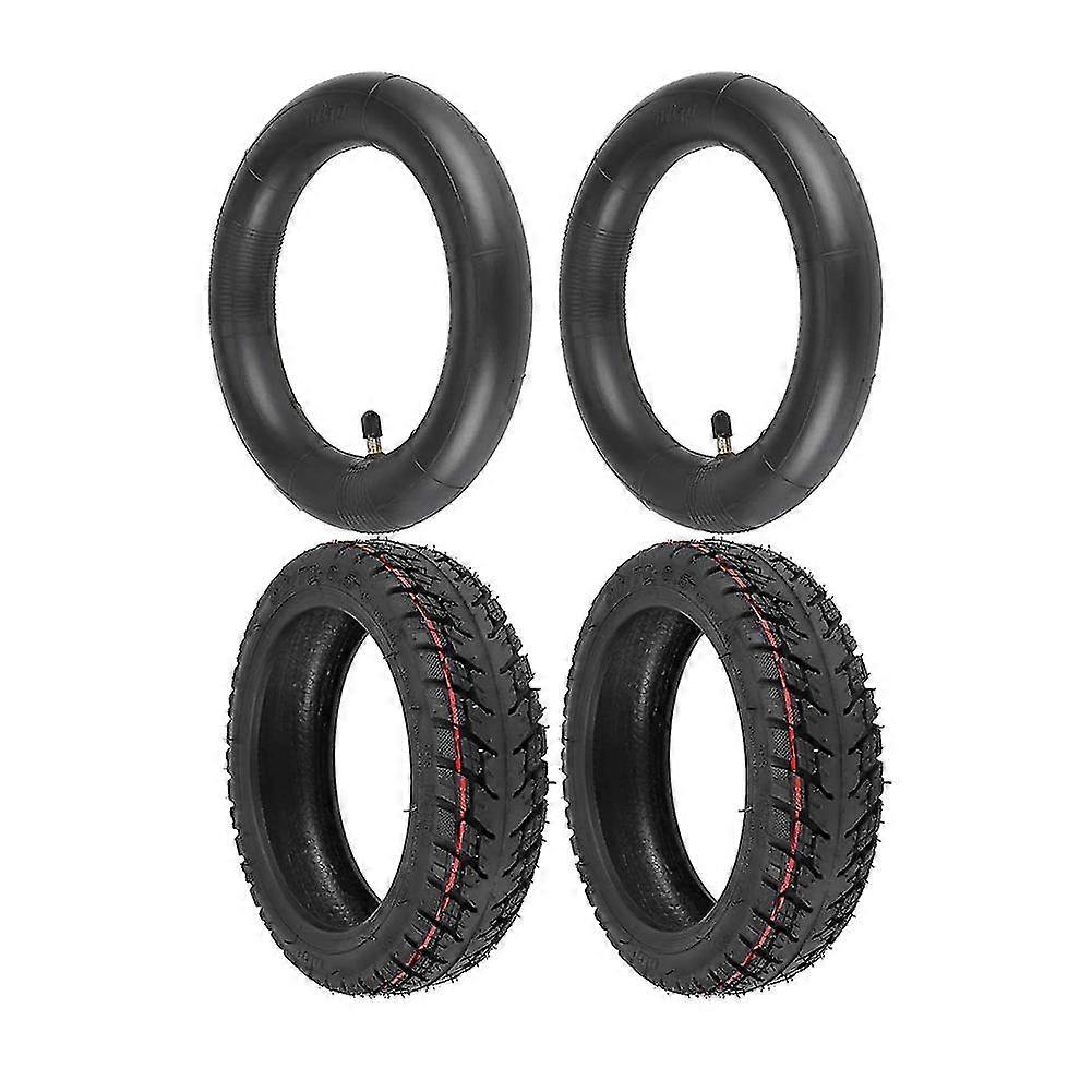 60/70-6.5 Scooter Tires With Inner Tube Pneumatic 10 Inch Tire Replacement Straight Vavle For Max G30 G30d G30lp