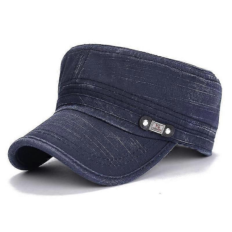 Hommes Femmes Rétro Classique Army Cap réglable Cadet Militaire Peaked Flat Tops Hat