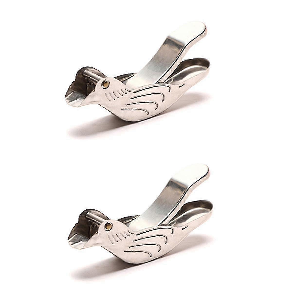 Bird Lemon Squeezer Stainless Steel,Lemon Slice Squeezer,Lemon Squeezer for Beer Bottle,2Pcs