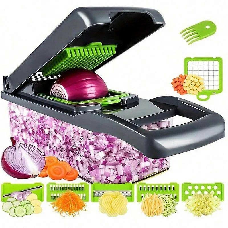 Nneoba 16 Pieces/set Multifunctional Vegetable Chopper