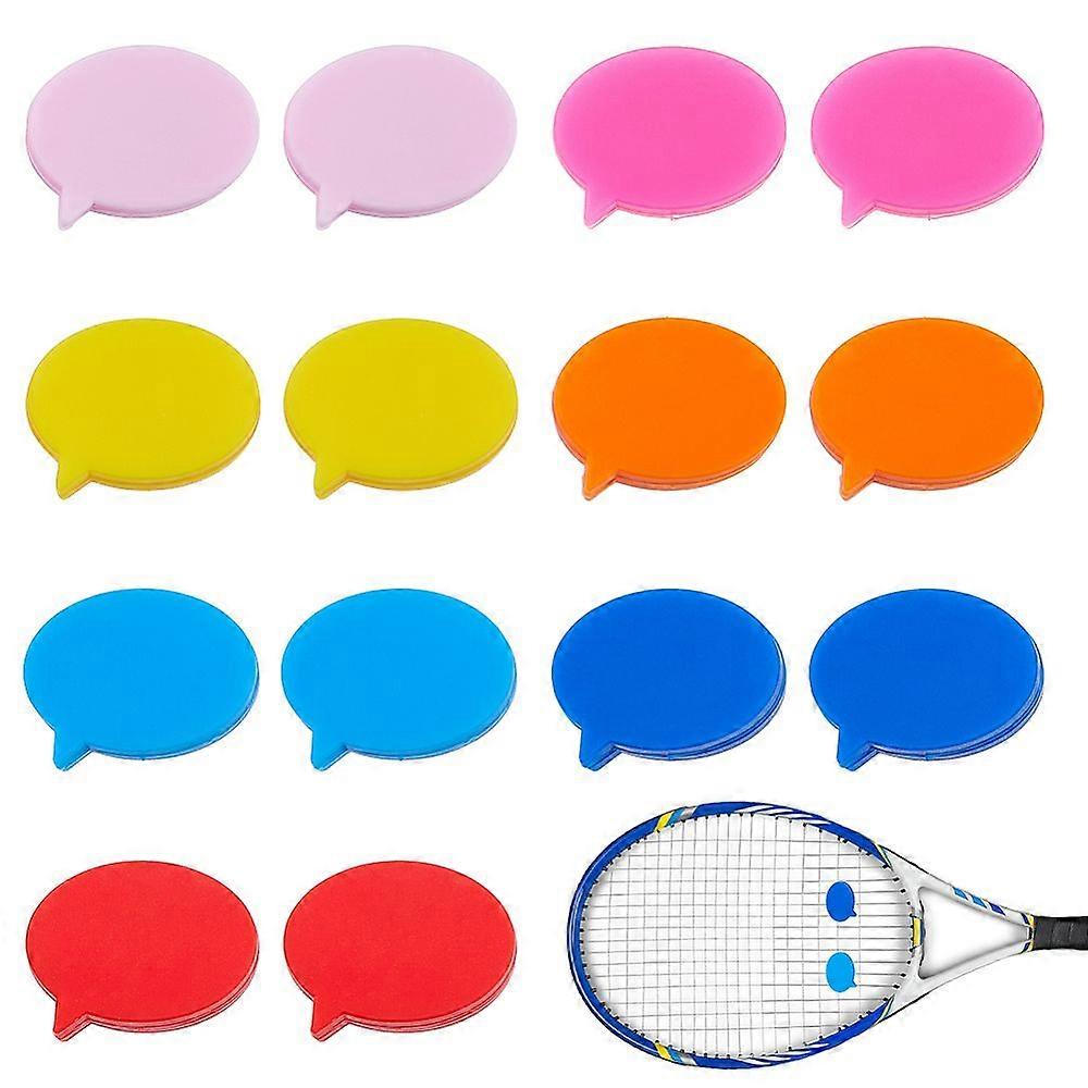 Tennis Dampener Strawberry Speech Bubble Silicone Shock Vibration Dampener Colorful Soft Racket Shock Absorber for Players