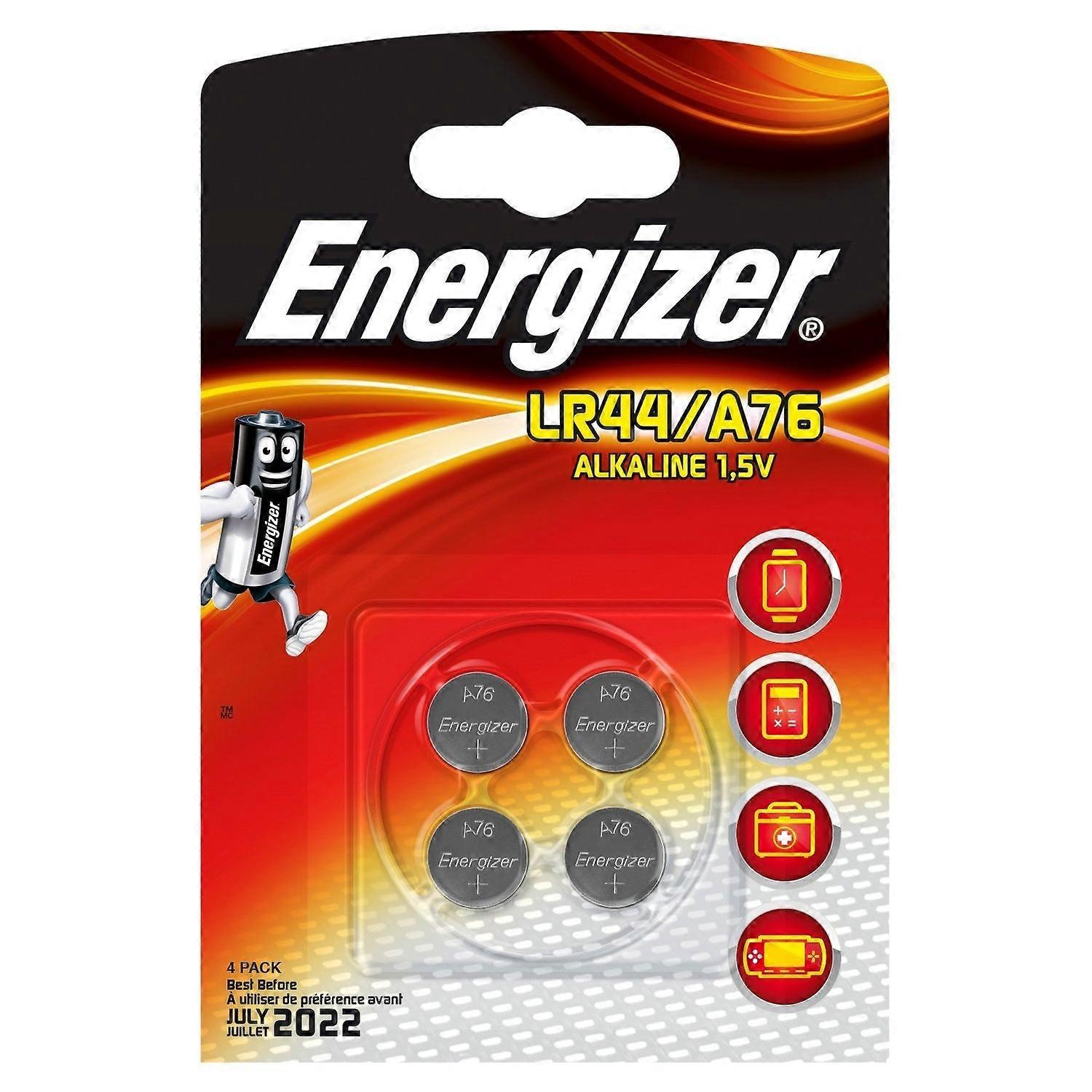 Energizer Lr44 A76 Battery 1.5v Pack Of 4