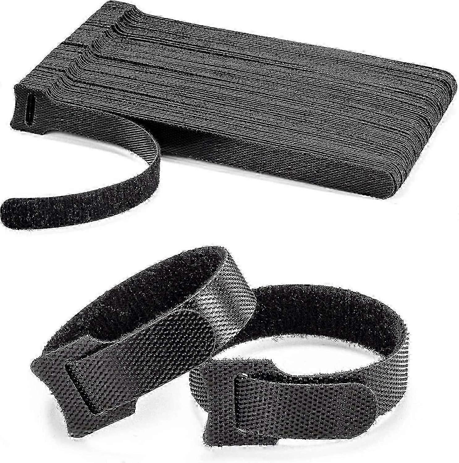 100 قطعة حزام ربط كابل الخدش ، ربطة عنق الكابلات ، حزام إدارة الكابلات القابل لإعادة الاستخدام سهل القطع لكابلات التثبيت ، أسلاك الكمبيوتر ، 150 مم × 12.5 مم