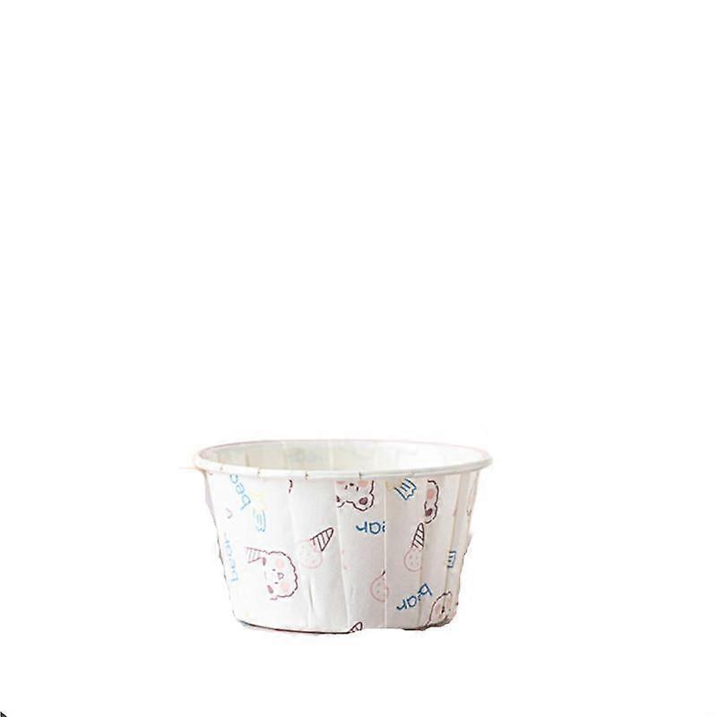 Roll-up paper cup flanging cupcake high temperature resistant roll-up paper cup baking small cake coated paper cup