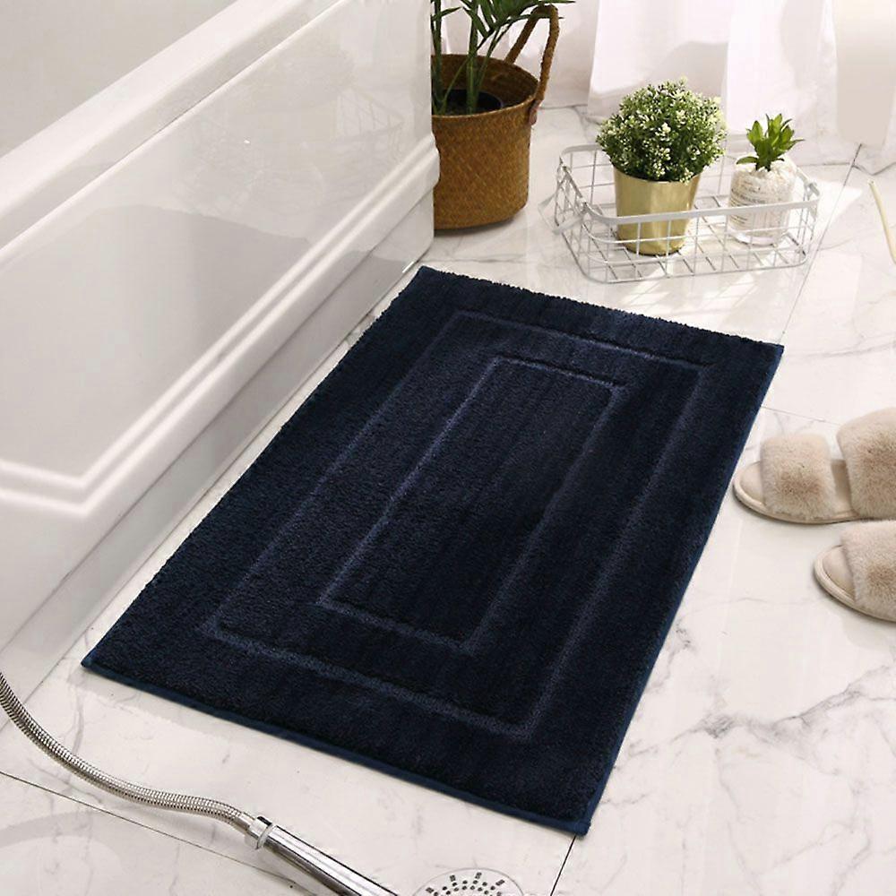 Thickened Bathroom Absorbent Floor Mat-Blue-50x80cm
