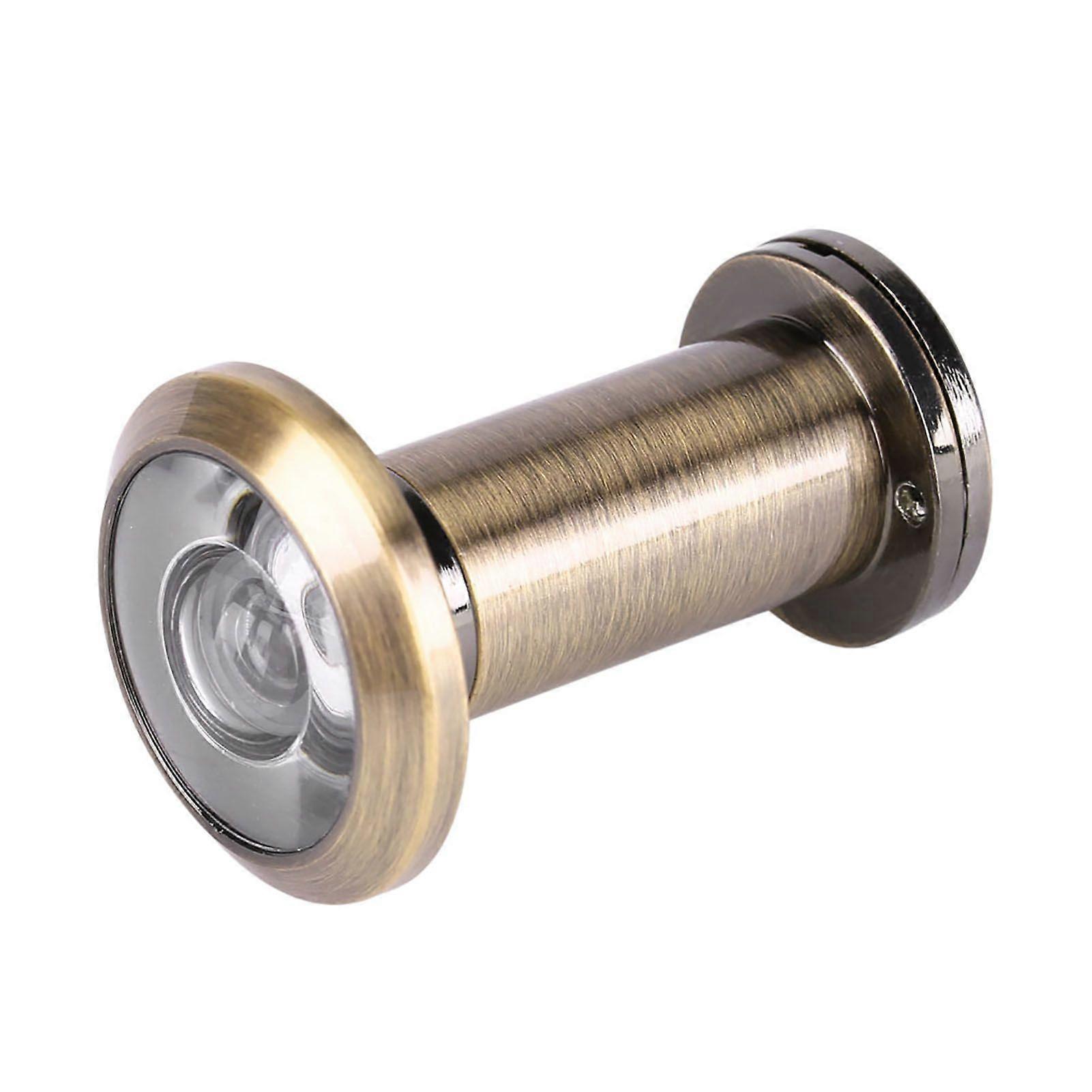 200 Degree Wide Viewing Angle Door Viewer with Heavy Duty Privacy Cover Green Bronze
