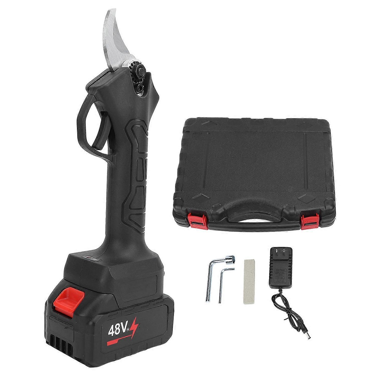 Cordless Electric Pruner 48V Lithium Battery Powered Electric Tree Branch Pruning Shears for Yard Or