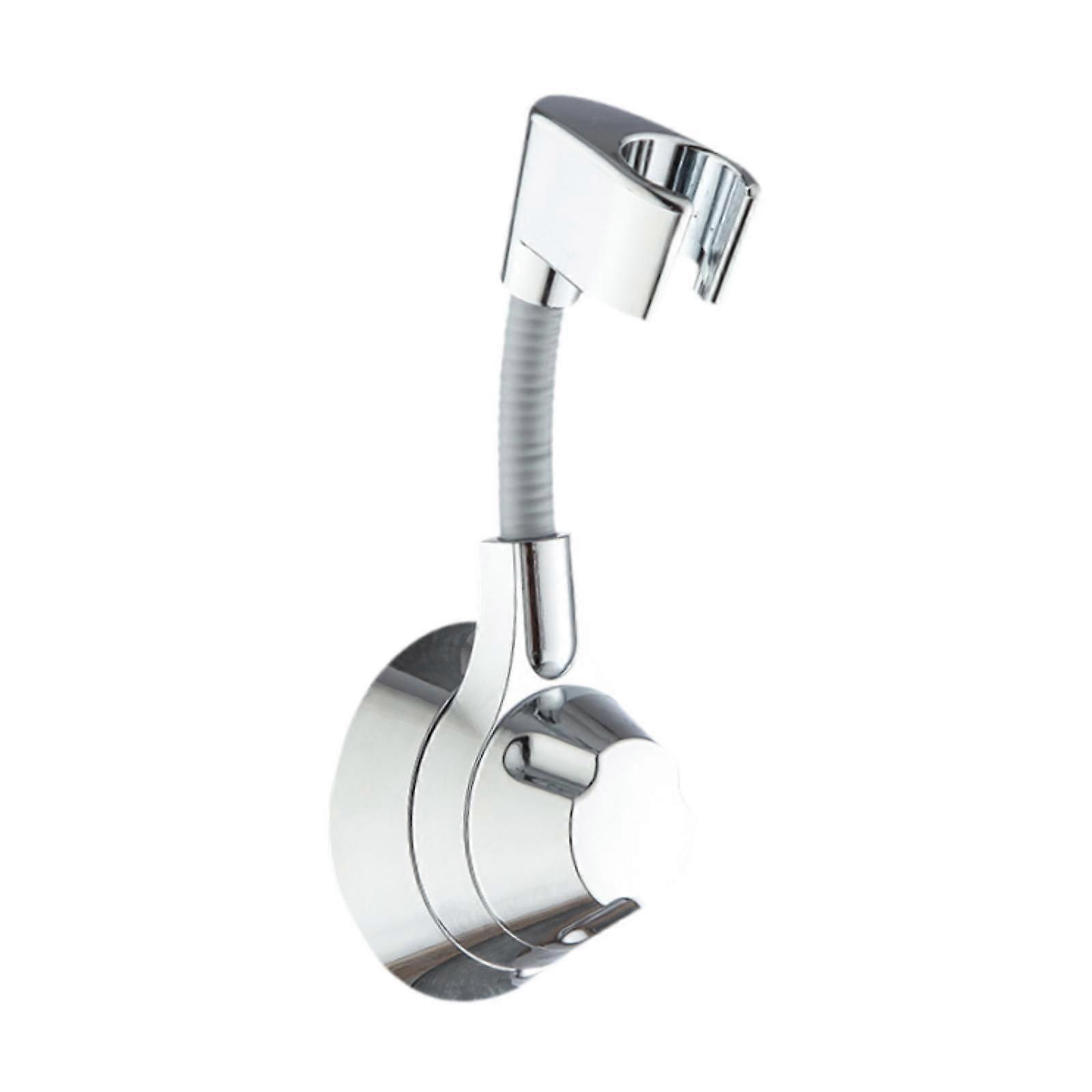 Shower Head Holder Adjustable Angle Modern Shower Head Bracket for Apartment Silver Plating
