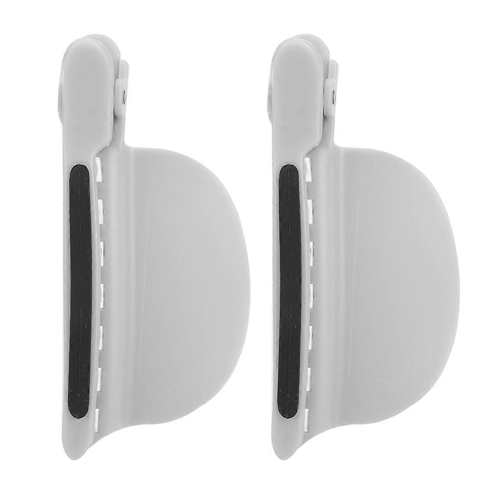 2pcs Multi-Functional Hair Partition Clip with Heat Resisting Sheet for Hair Extension (Gray)