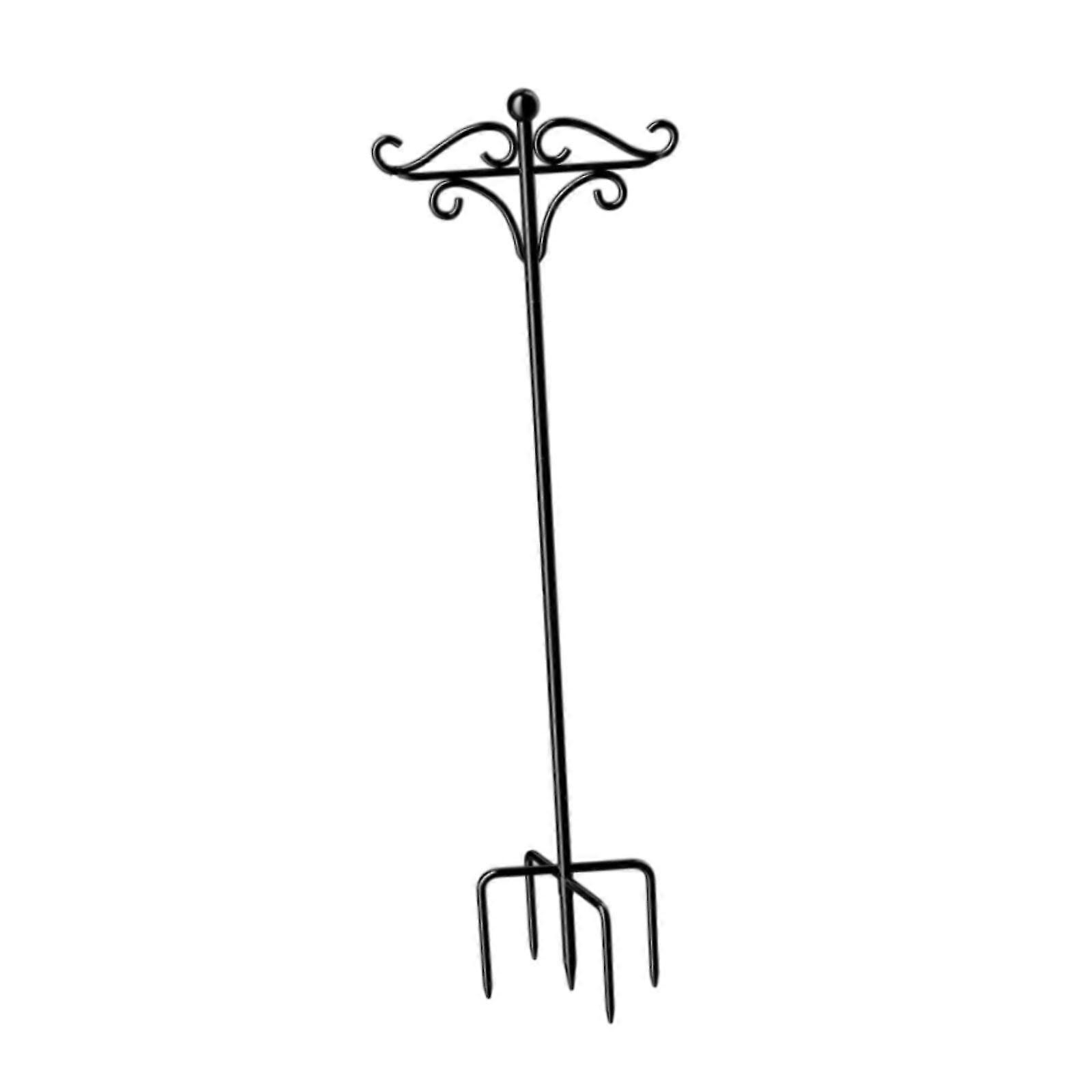 Garden Shepherds Hooks Bird Feeder Pole Stand for Hanging Lantern Path Lights Height 117 cm