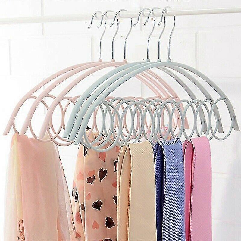 3pcs Multi-scarf Hanger Display Hanging Scarf Ties Belts Organize 5-ring Hooks