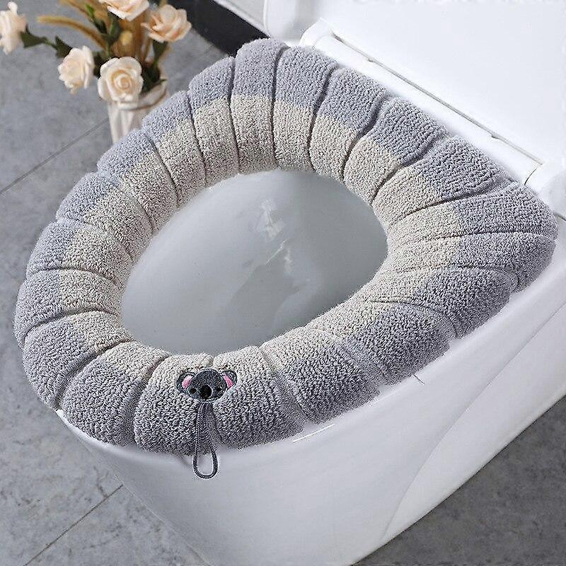 Pink Universal Soft Warm Washable Toilet Seat Cover Mat Set for Home Decor Closestool Mat Seat Case Toilet Lid Cover Accessories WBL
