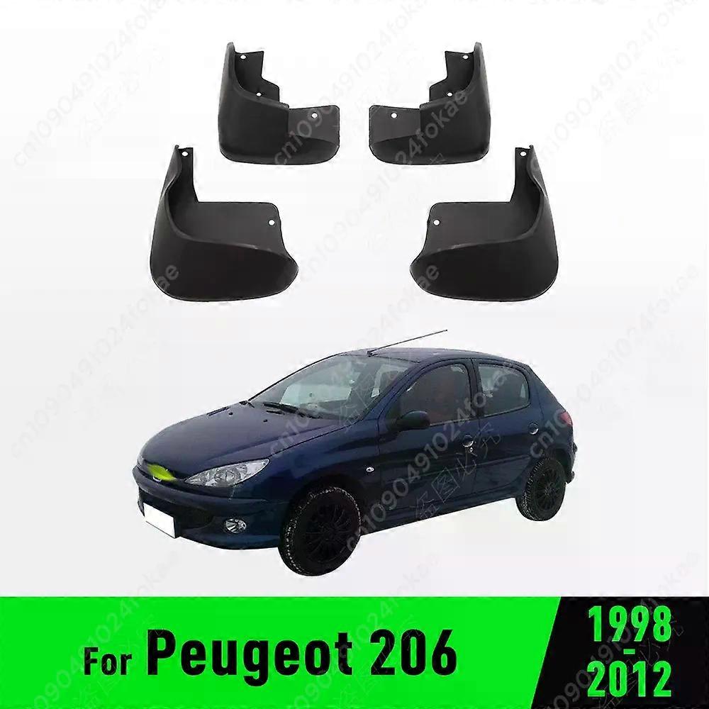 Exquisite For Peugeot 206 1998 -2007 2008 2009 2010 2011 2012 Fender Mudguard Mud Flaps Guard Splash Flap Mudguards Car Accessories