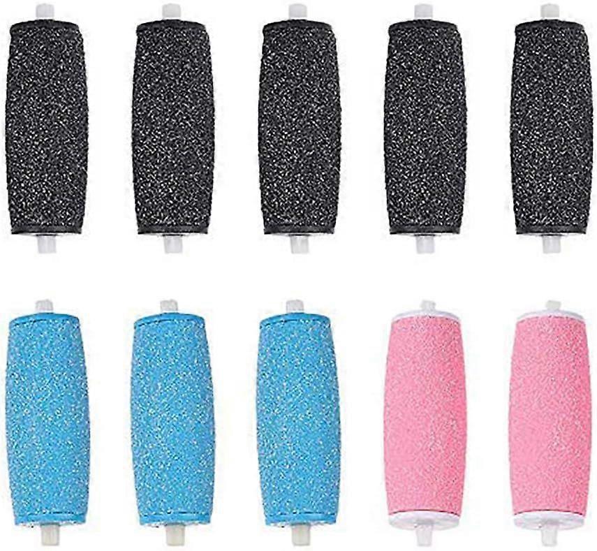 [10 Pack] Extra Coarse Replacement Rollers Compatible for Scholl Velvet Smooth Express Pedi Electric Grater Replacement Rollers Compatible for Scholl 