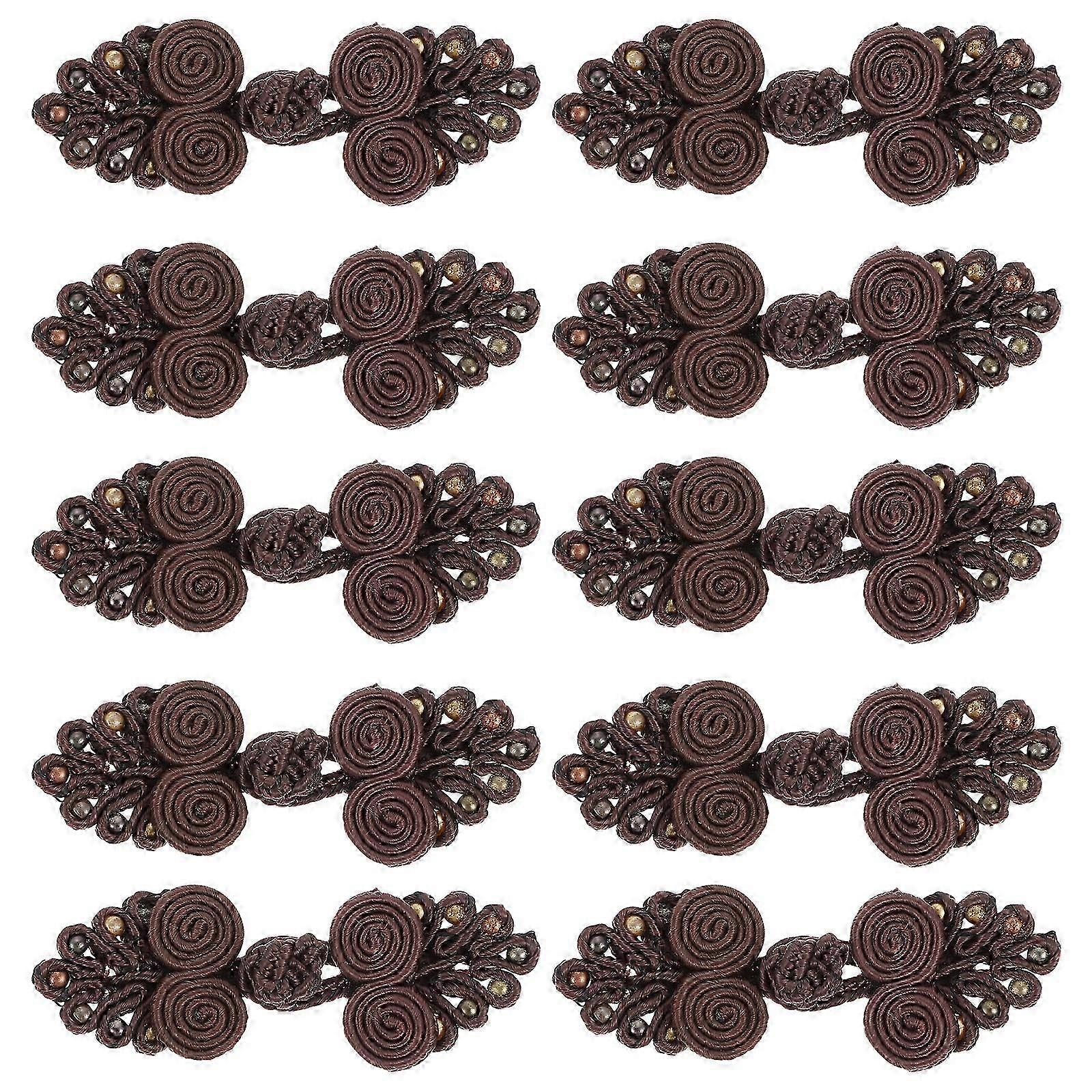 10Pcs Chinese Closure Buttons Knot Buttons Closure Sewing Buttons Fastener