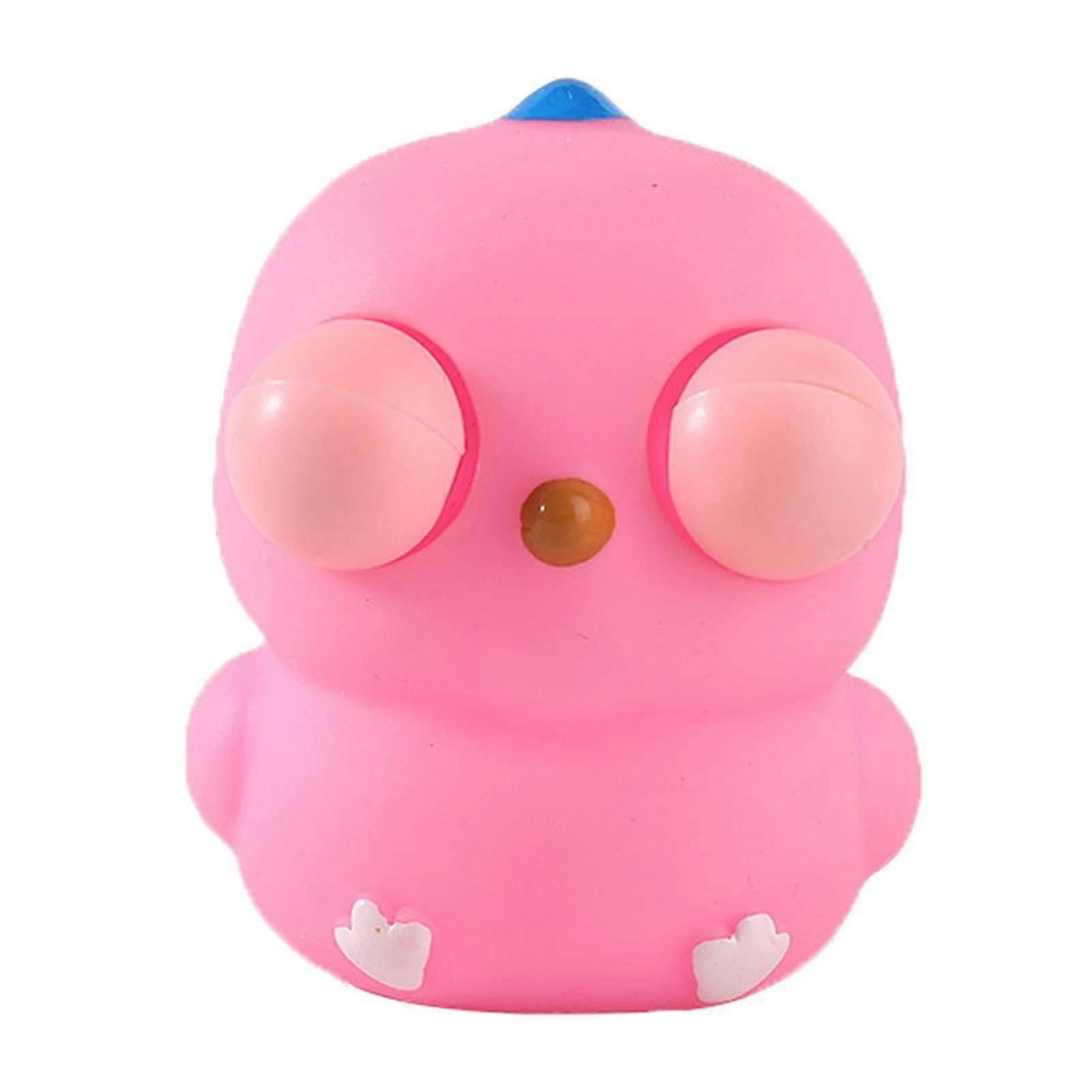 Chick Squeeze Toy Eye-popping Chicken Anti-stress Toy Funny Eyeball Burst Doll Stress Relief Toy Creative Cartoon Soft Tpr Pinch Toy Adults Teens Sens