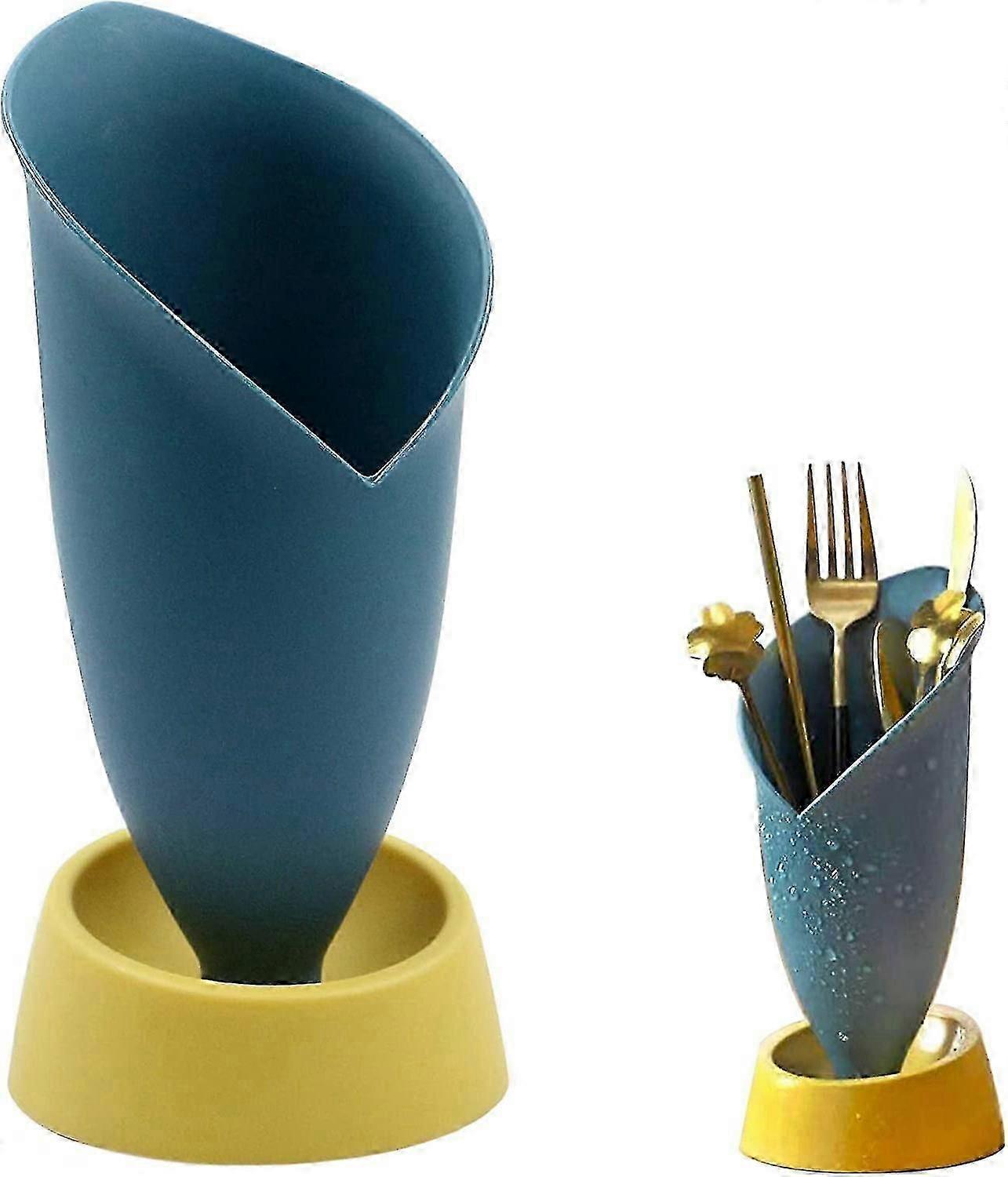 Multifunctional Plastic Kitchen Utensil Holder - Cutlery Drainer For Convenient