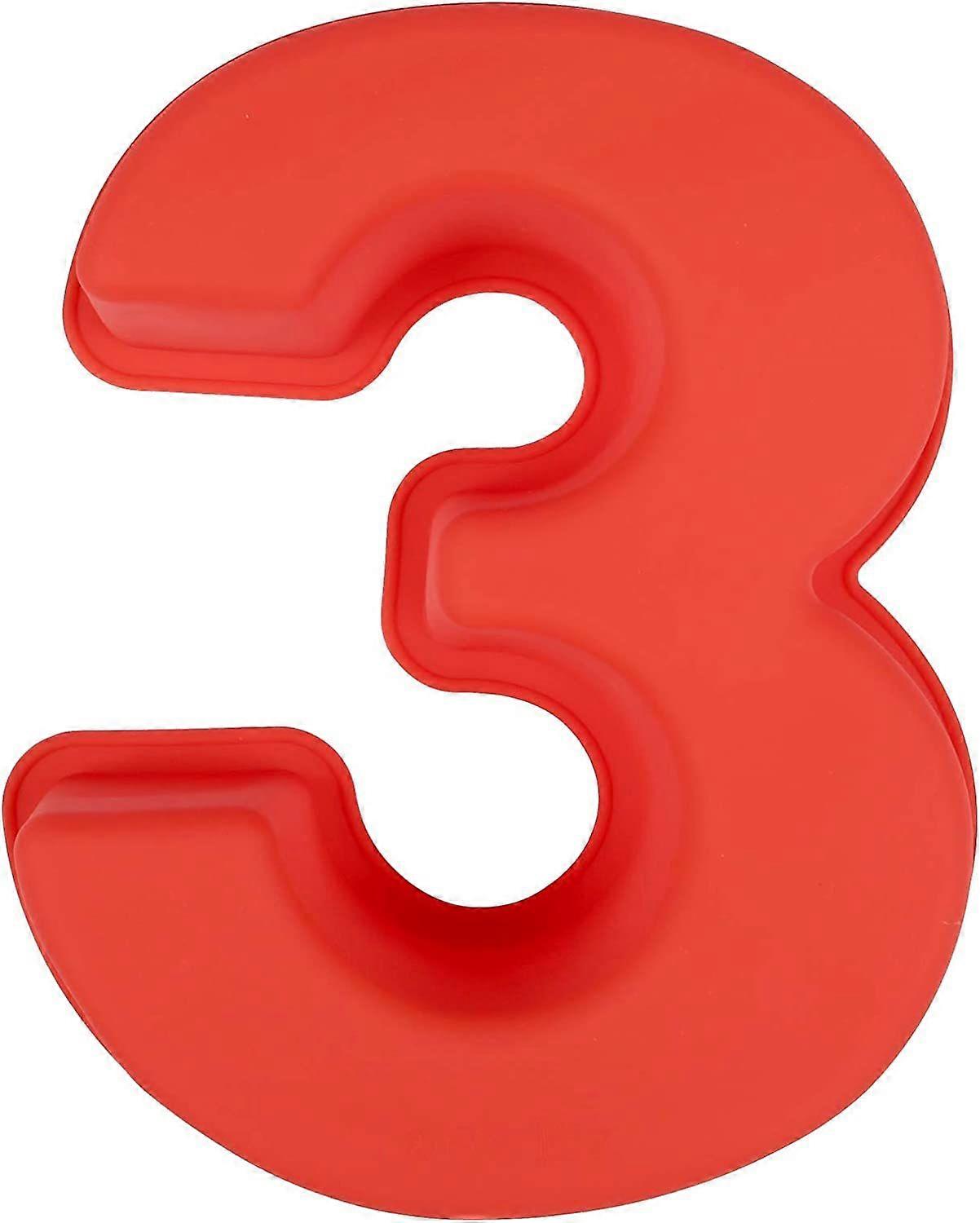 大きな誕生日の装飾を焼くためのシリコーン番号7ケーキ型