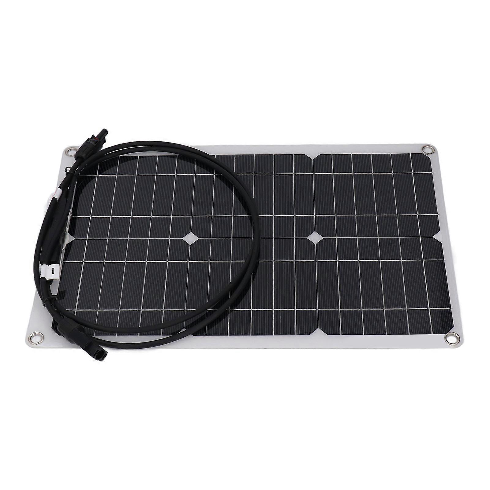 20W 18V Flexible Solar Panel Monocrystalline Solar Charge Board for 12V Battery Security Camera Off Grid Application 