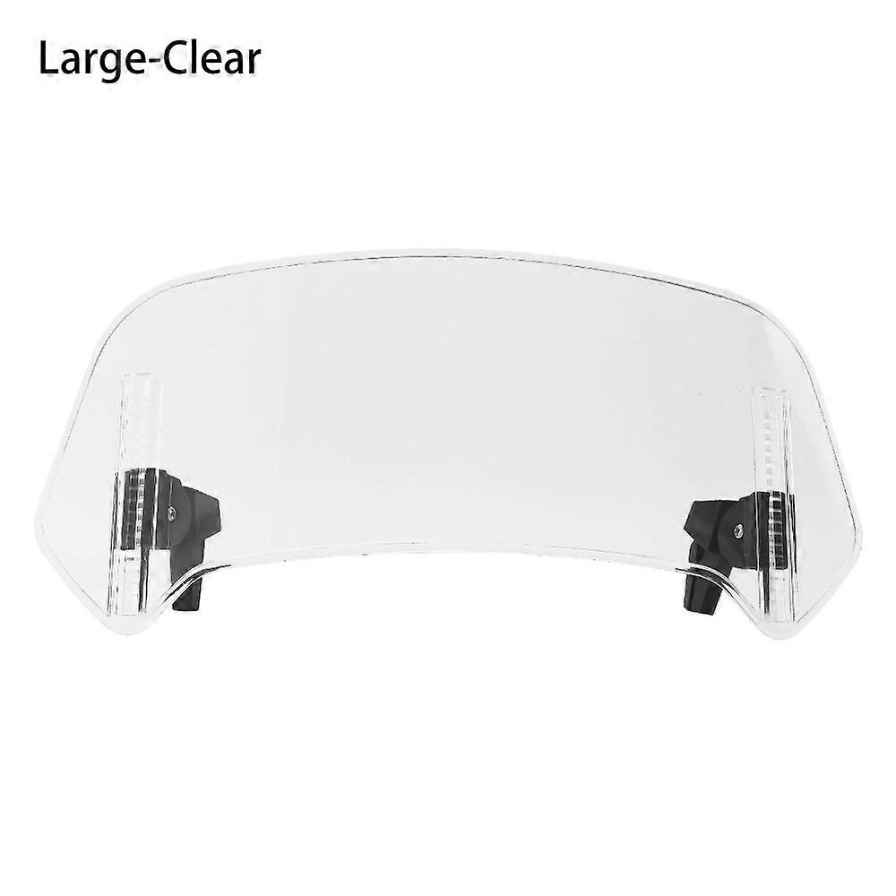 Motorcycle Windshield Extension Windscreen Deflector Adjustable Clip-on Windshield Universal for Most Motorcycle Dirt Bikes with Windshield