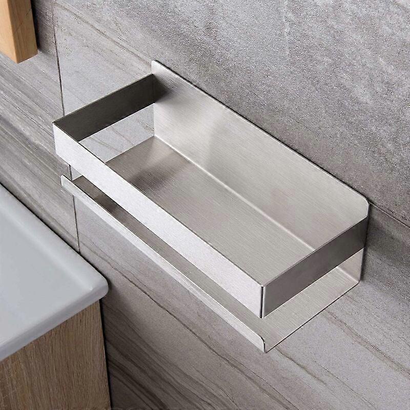 Rustproof Stainless Steel Compact Wall-Mounted Shower Shelf