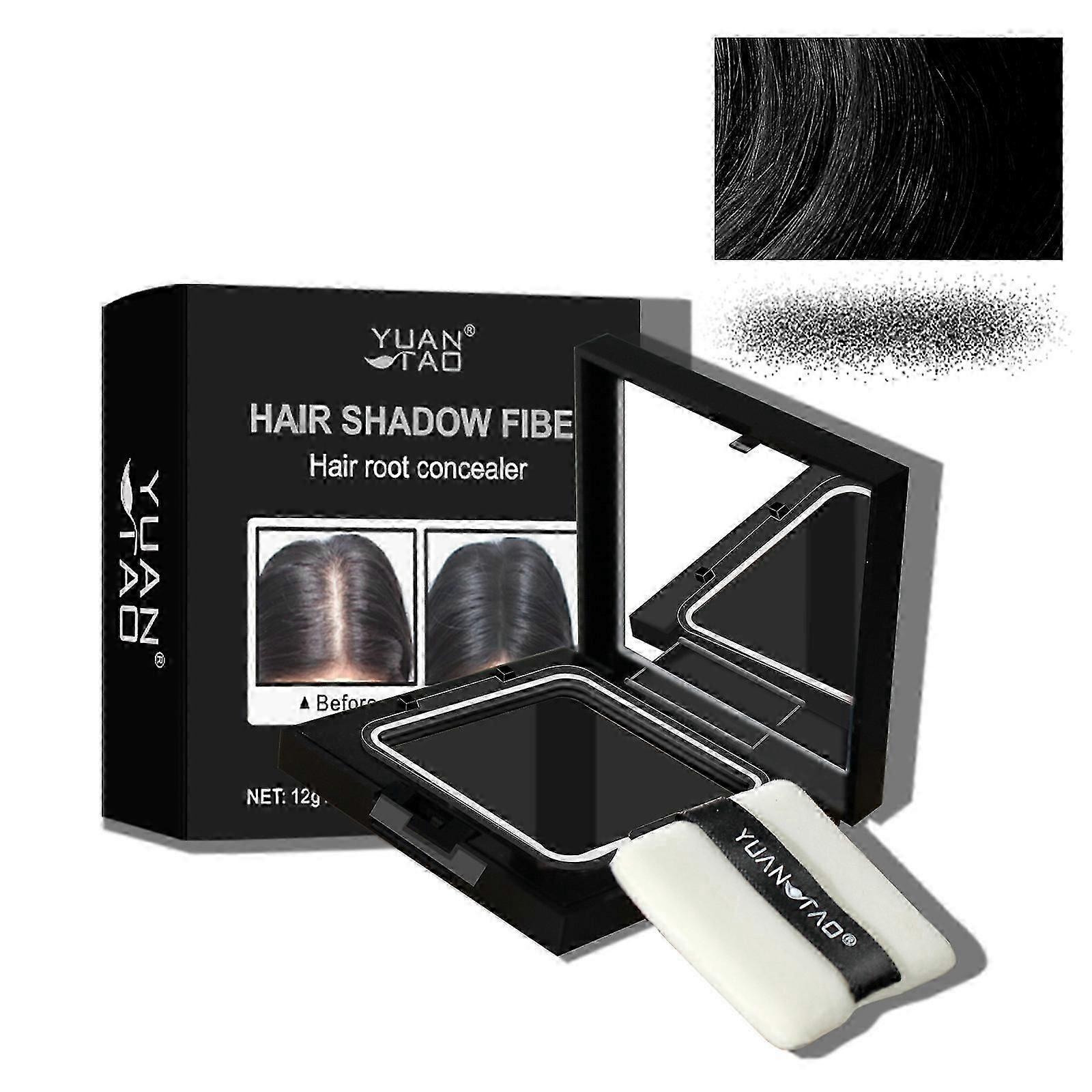 high qualityHair Root Concealer, 12g Hair Shadow Hairline Powder, Root Touch Up Powder, Instantly Cover Up Gray Hair Root Hair Shadow Fiber
