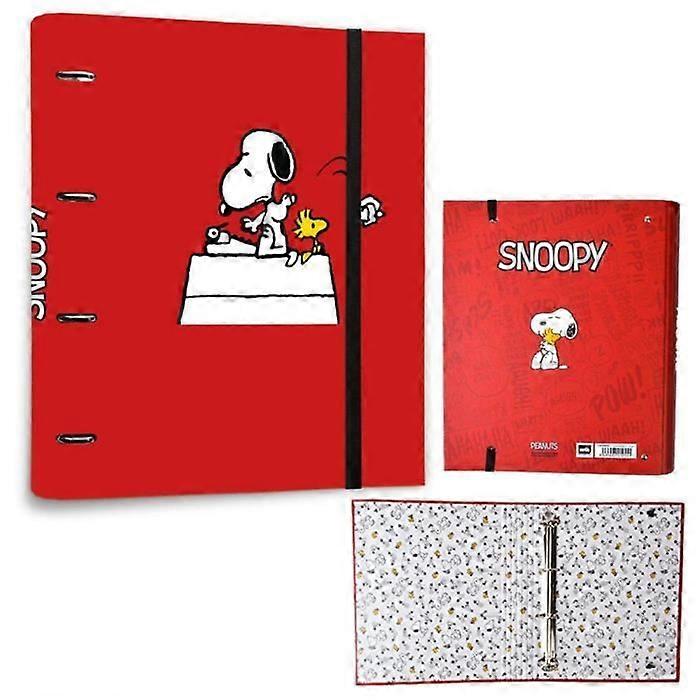 A4 Mapp - Snobben - 4 Ringar - Röd - För barn - Unisex