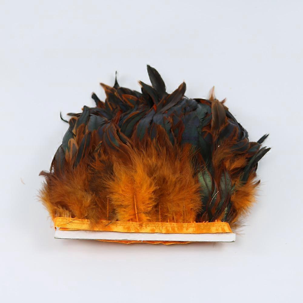 Clothing Accessories Multi -Color Rooster Feather Purple Swimming Feather Selvedge