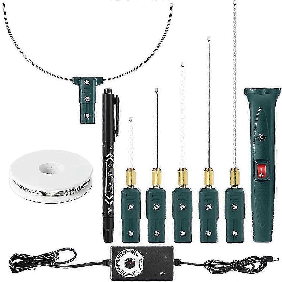 Electric Art Foam Cutting Kit Featuring 100-240V/24W Power and Temperature Control Ideal for Craft and Carving with EU Plug