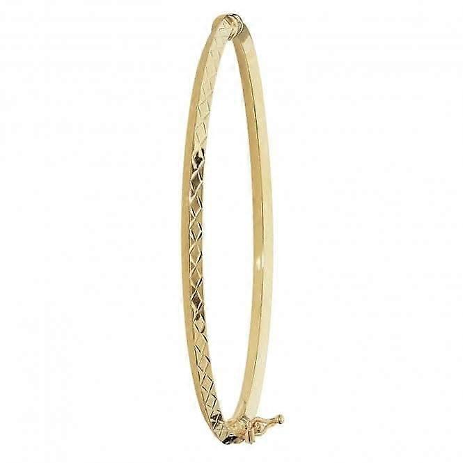 9ct Yellow Gold Ladies Bangle BN384