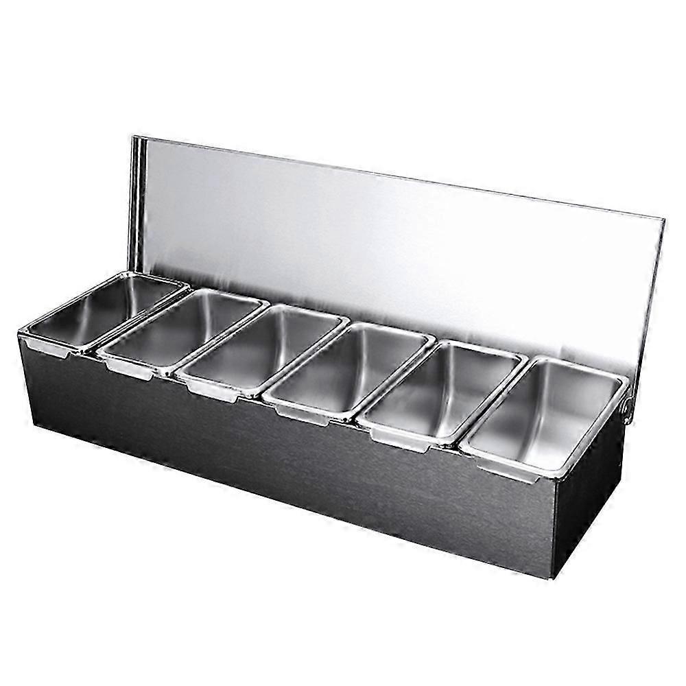 Stainless Seasoning Box 6 Compartments