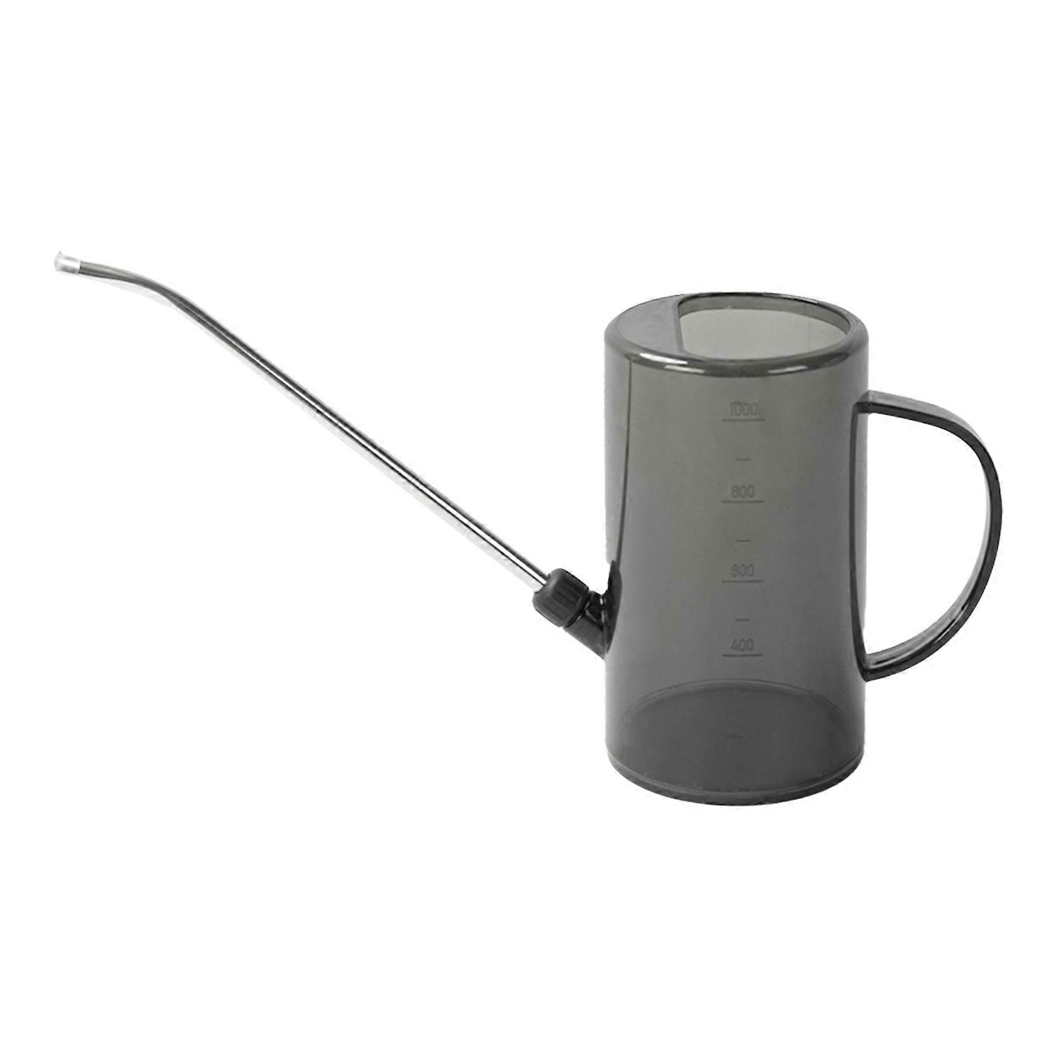 1.5L Watering Can Stainless Steel Long Spout Watering Can Translucent Handheld Spraying Pot for