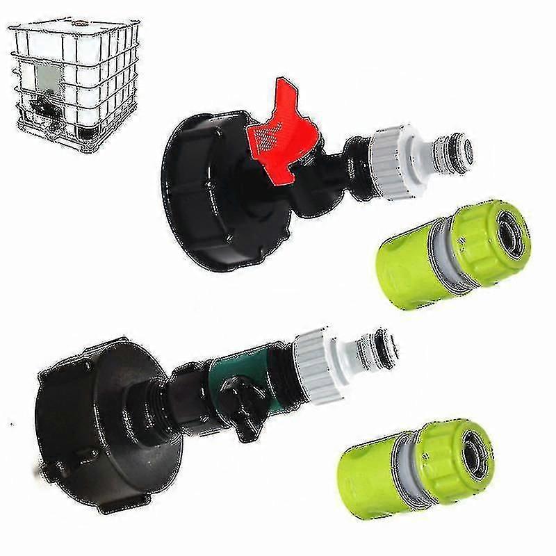 S60x6 Adapter Valve And 3/4 faucet for 1000 Liter Ibc Water Tank (faucet Only)